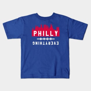 Philly over Everything - Blue/Red Kids T-Shirt